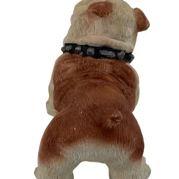 English Bulldog Resin Figurine Spiked Collar - Picture 7 of 11